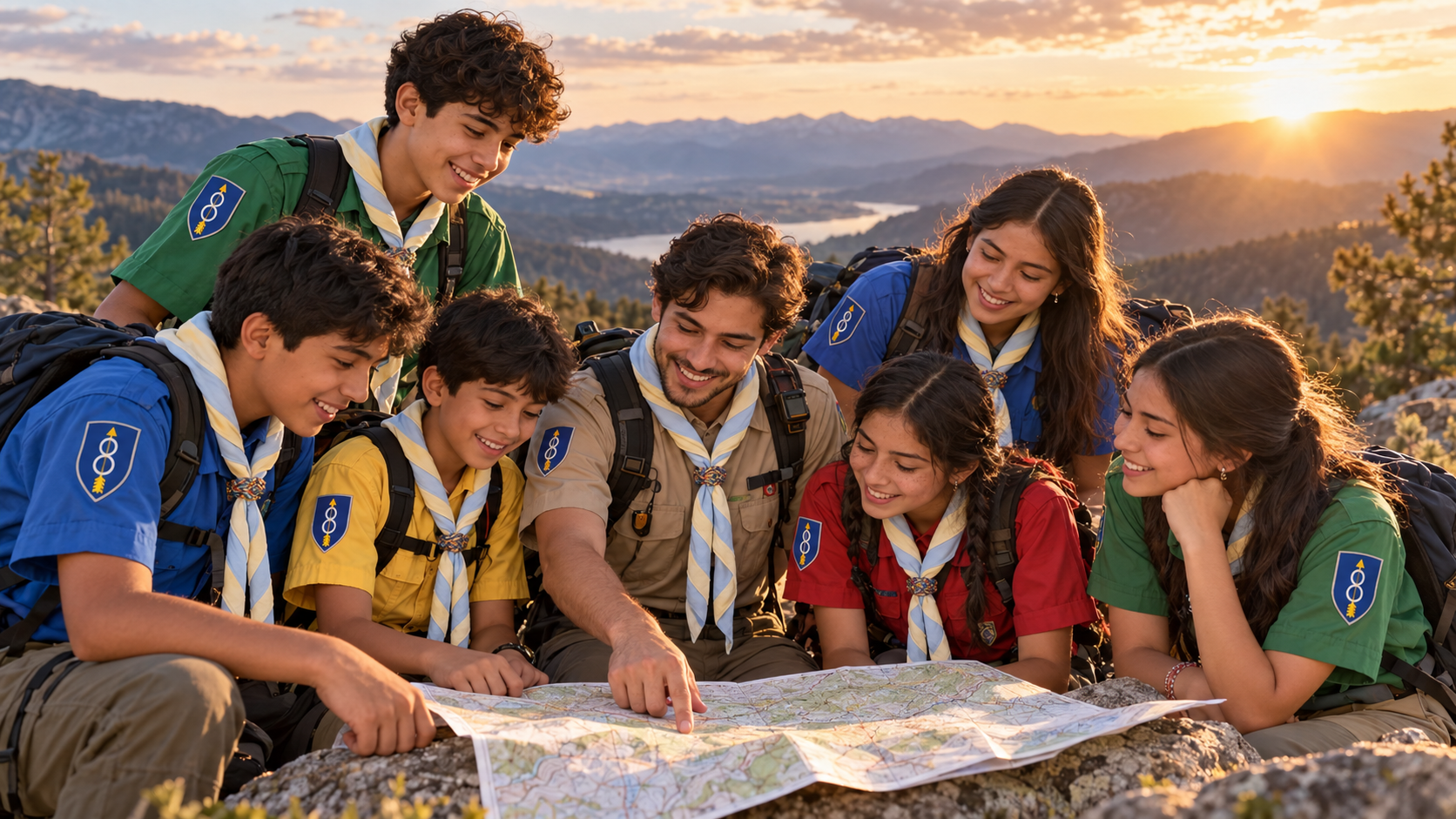 Scouts compartiendo una experiencia al aire libre